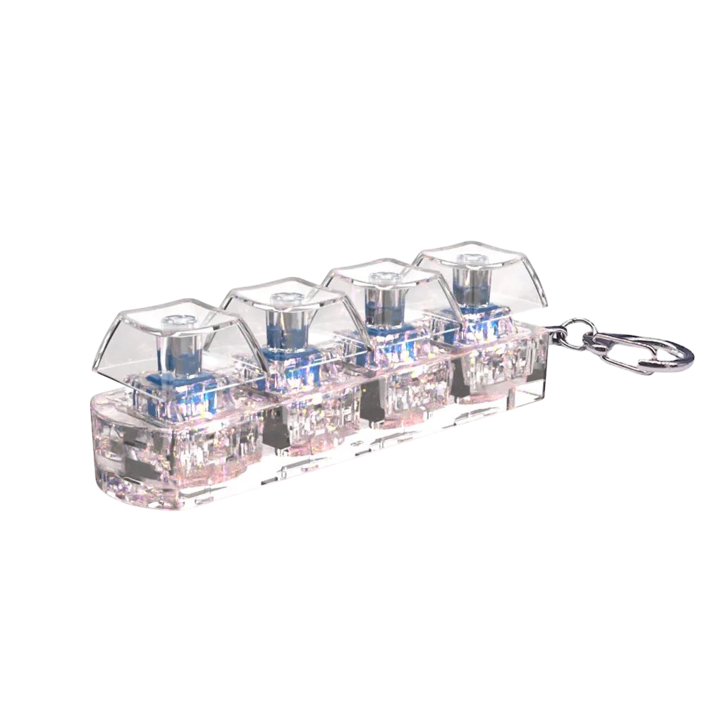 Keyboard key chain toy stress