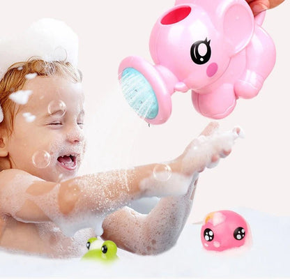 Baby Bath Toys Lovely Plastic Elephant Shape Water Spray for Baby Shower Swimming Toys Kids Gift Storage Mesh Bag Baby Kids Toy - Tinyhug