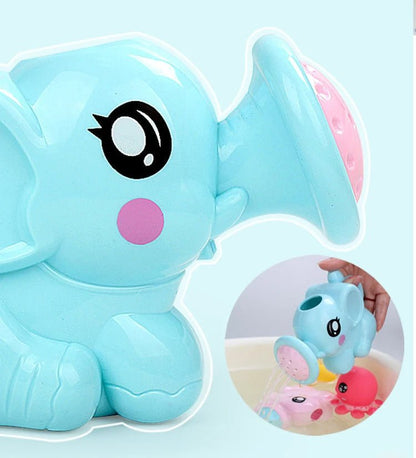Baby Bath Toys Lovely Plastic Elephant Shape Water Spray for Baby Shower Swimming Toys Kids Gift Storage Mesh Bag Baby Kids Toy - Tinyhug