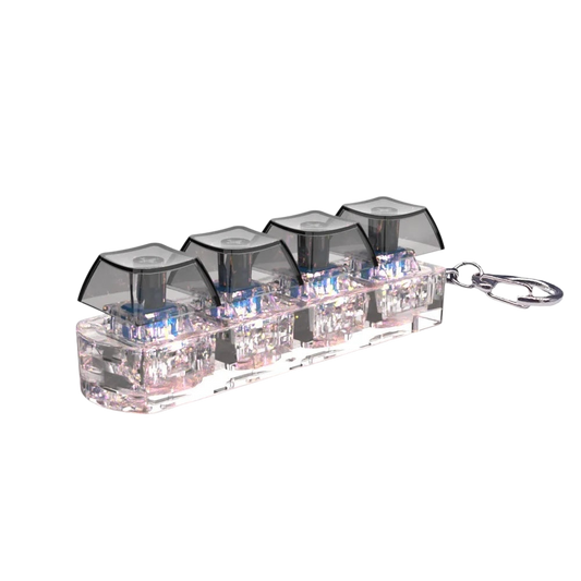 Keyboard key chain toy stress