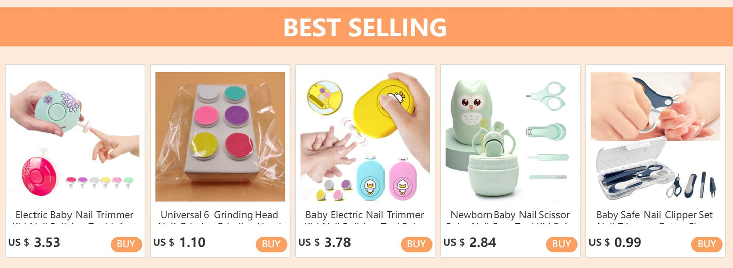 Electric Baby Nail Trimmer - Tinyhug