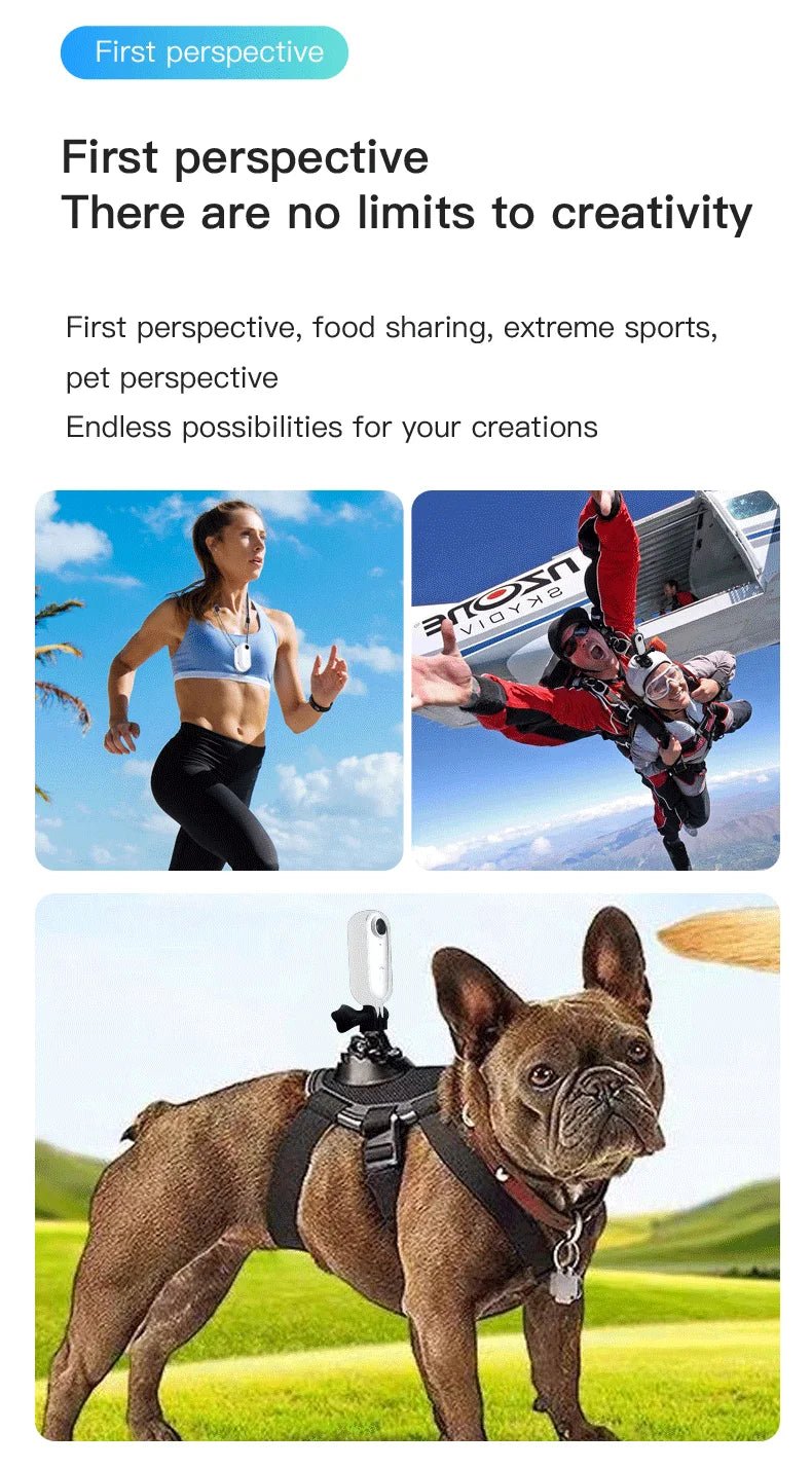 POV Magnetic Sports Camera 4K 30M Waterproof 2.4G Wireless WiFi Motorcycle Mini Small Action Body Video Vlog Cameras Helmet Bike - Tinyhug