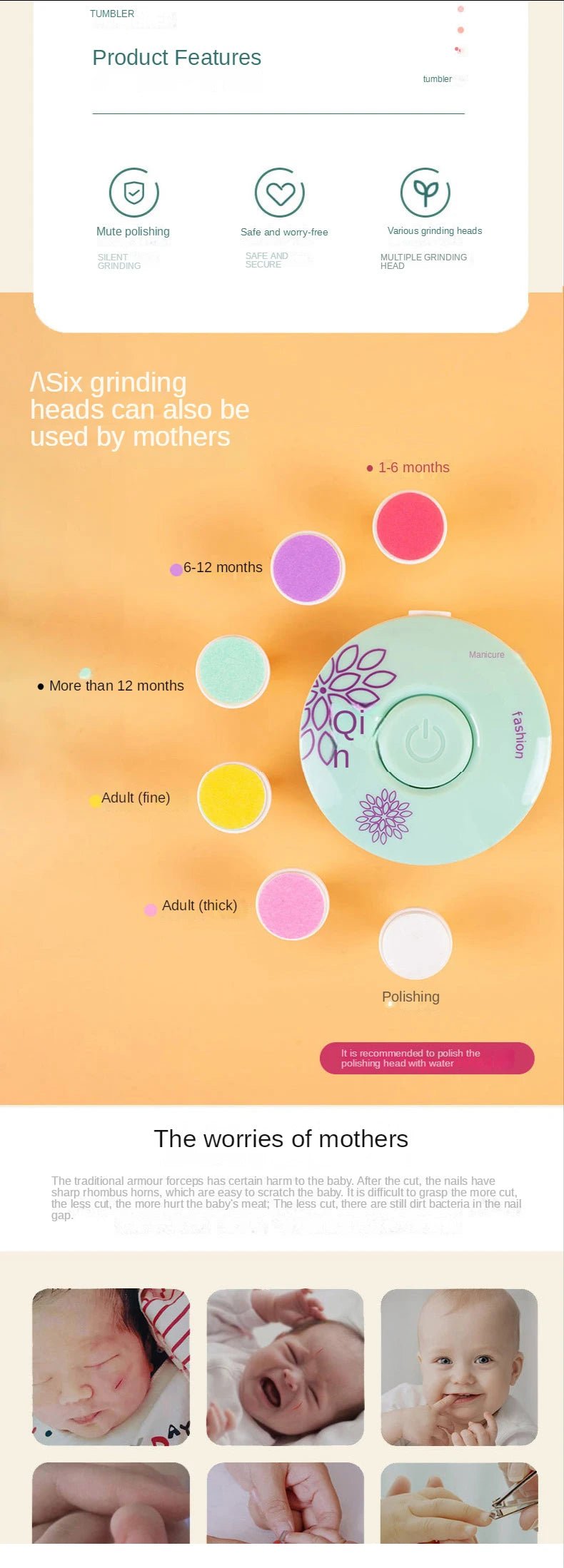 Electric Baby Nail Trimmer - Tinyhug