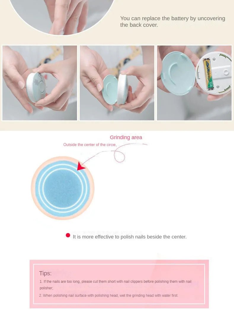 Electric Baby Nail Trimmer - Tinyhug