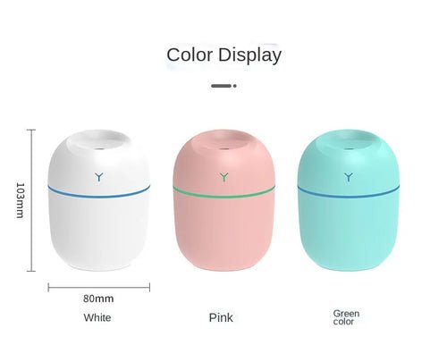 Portable Ultrasonic Humidifier USB Aroma Essential Oil Diffuser LED - Tinyhug